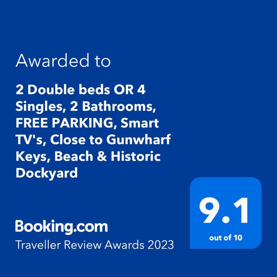 2 Double Beds Or 4 Singles, 2 Bathrooms, Free Parking, Smart Tv'S, Close To Gunwharf Quays, Beach & Historic Dockyard Portsmouth Luaran gambar